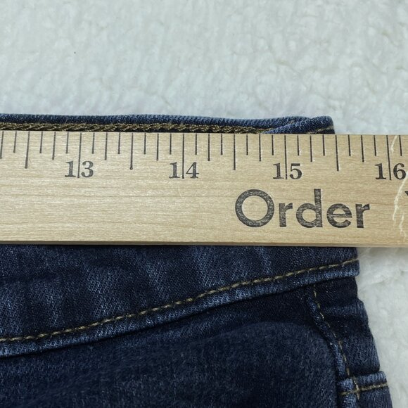 J Crew Jeans Mens Sz 32 Blue Flex Stretch Mid Rise Skinny Leg Dark Wash 31x29 - Picture 6 of 14